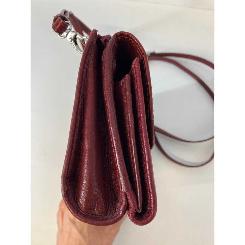 BRIGHTON SMALL PEBBLED LEATHER EMBOSSED ANIMAL CROSSBODY BAG - Picture 3 of 16
